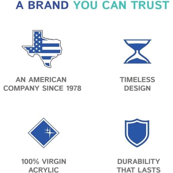 Acrylic Set of 4 Square Beveled Napkin Rings (clear) for table settings, decor - Picture 5 of 6